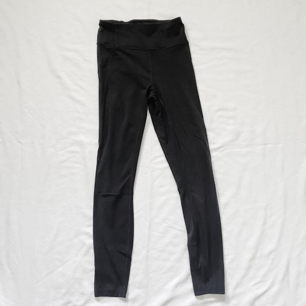 Allbirds Black Natural Leggings Pants Tights Women's XS Merino Wool Blend Yoga